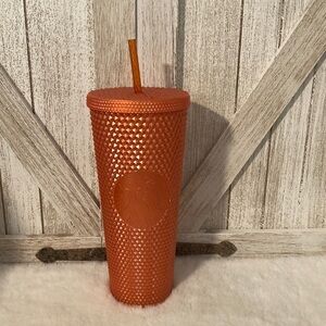 Starbucks Fall Orange Studded Tumbler